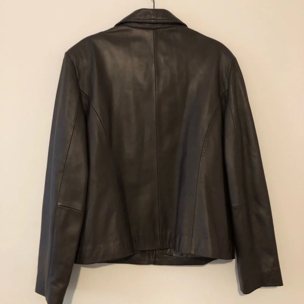 Lambskin leather jacket, EUC - Picture 3 of 5